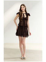 Tie-Waist Ruffle Skirt Set