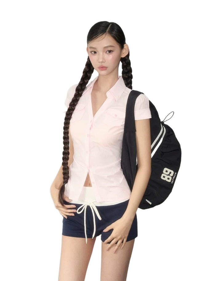 Waist-Fitted Pocket Shirt
