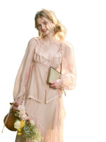 Tencel Elegant Retro Shirt & Skirt Set
