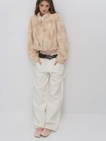 Faux Fur Stand Collar Coat