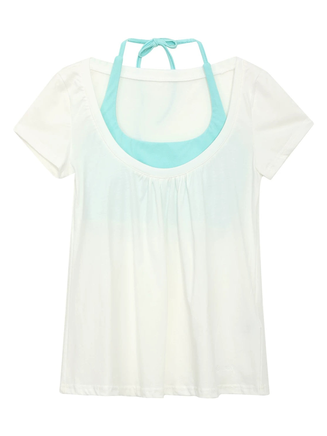 Layered U-Neck Top Set