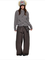 Drawstring Wide Leg Pants