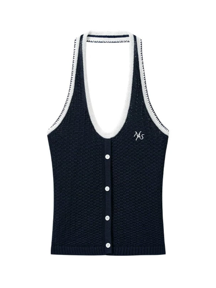 Lausanne U-Neck Knit Vest