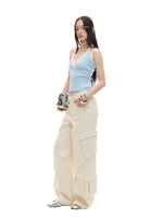 Pleated Halter Knit Tank
