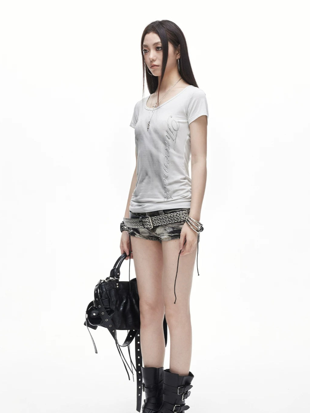 Gradient Rhinestone Tee