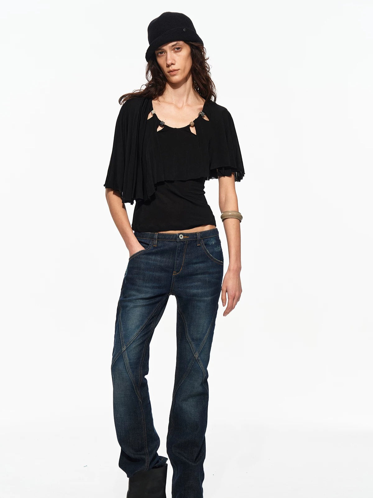Beaded Cape Tee