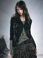 Punk Layered Knit Top