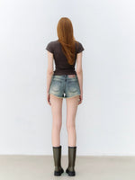 Layered Drape Button Tee