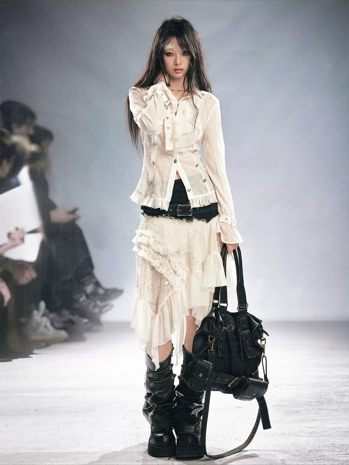 Gothic Ruffle Blouse