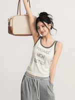 Contrast Letter Tank Top
