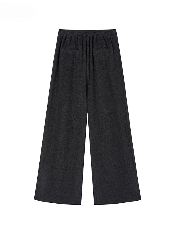 Cozy Pocket Casual Straight-Leg Trousers
