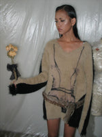 Gradient Faux Fur Belt