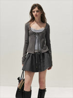 Lace Layered Tie Top