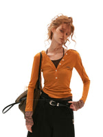 Layered Hooded Contrast Top
