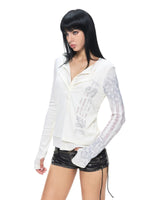 Y2K V-Neck Slim Fit T-Shirt