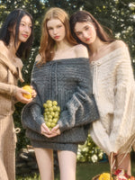 Little Deer Wool Cloud Knit Sweater & Skirt/Shorts Set