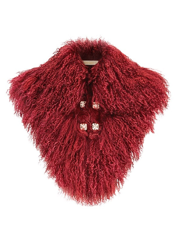 Vela Reversible Faux Fur Wool Blend Jacket