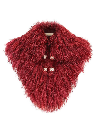 Vela Reversible Faux Fur Wool Blend Jacket