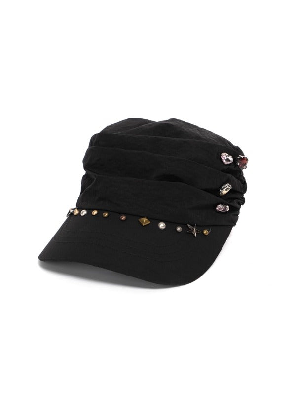 Rhinestone Two-Tone Cap
