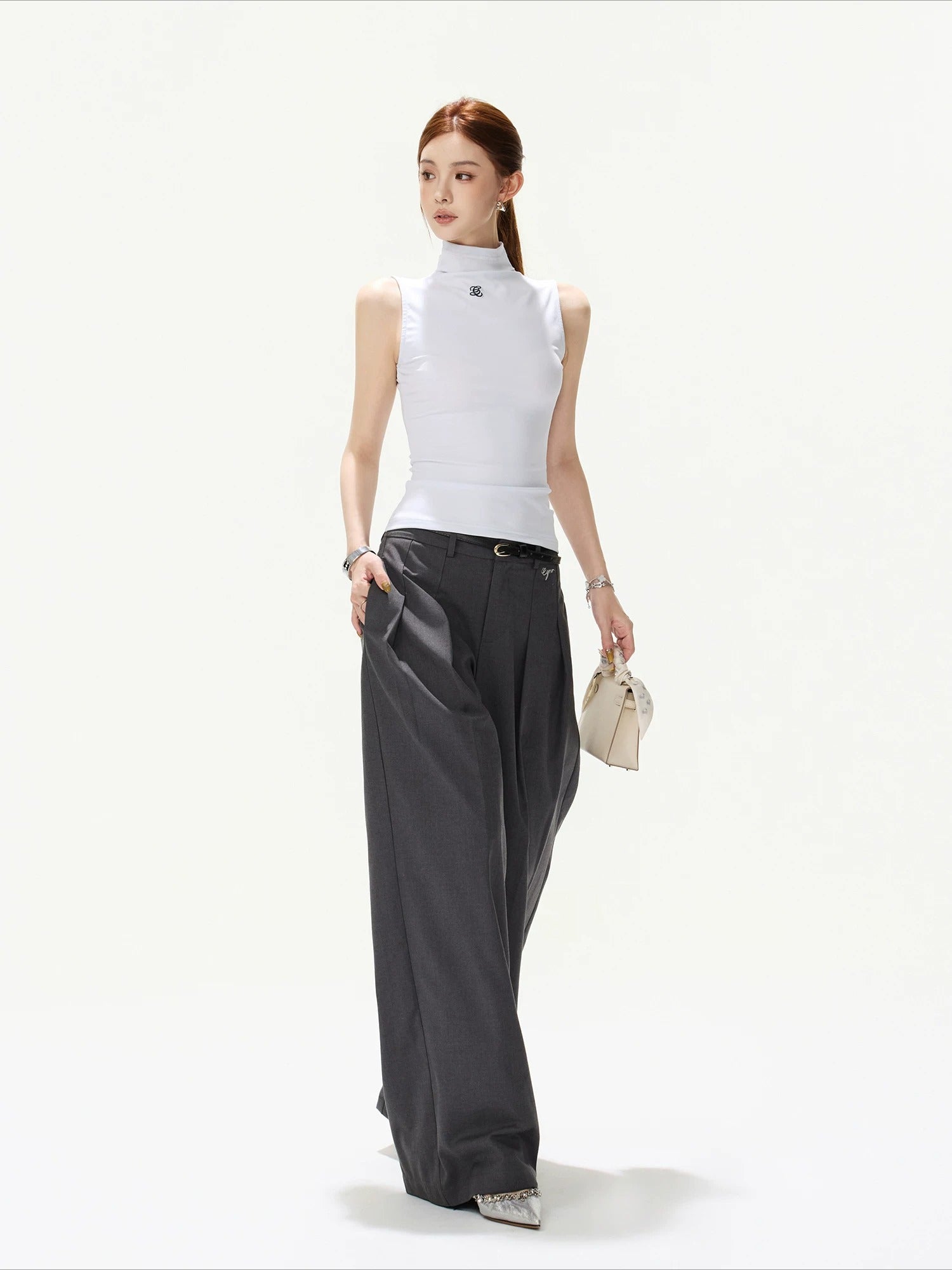 Wide Leg Tailored Pants