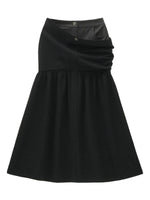 Vintage Plaid Layered Maxi Skirt