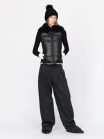 Wool Wide Leg Tailored Pants