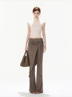 Lace Up Flare Pants