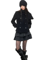 Vintage French Cape Wool Jacket