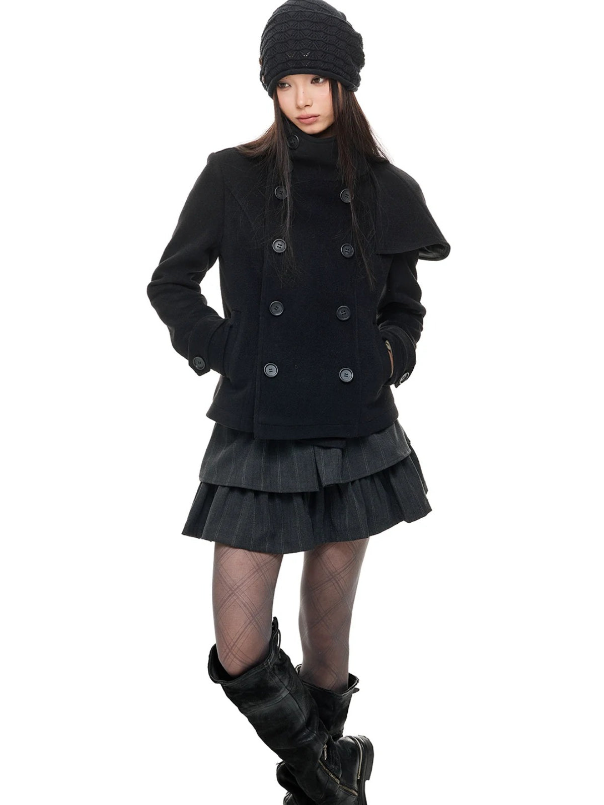 Vintage French Cape Wool Jacket