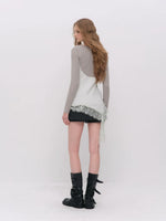 Irregular Lace Layered Top