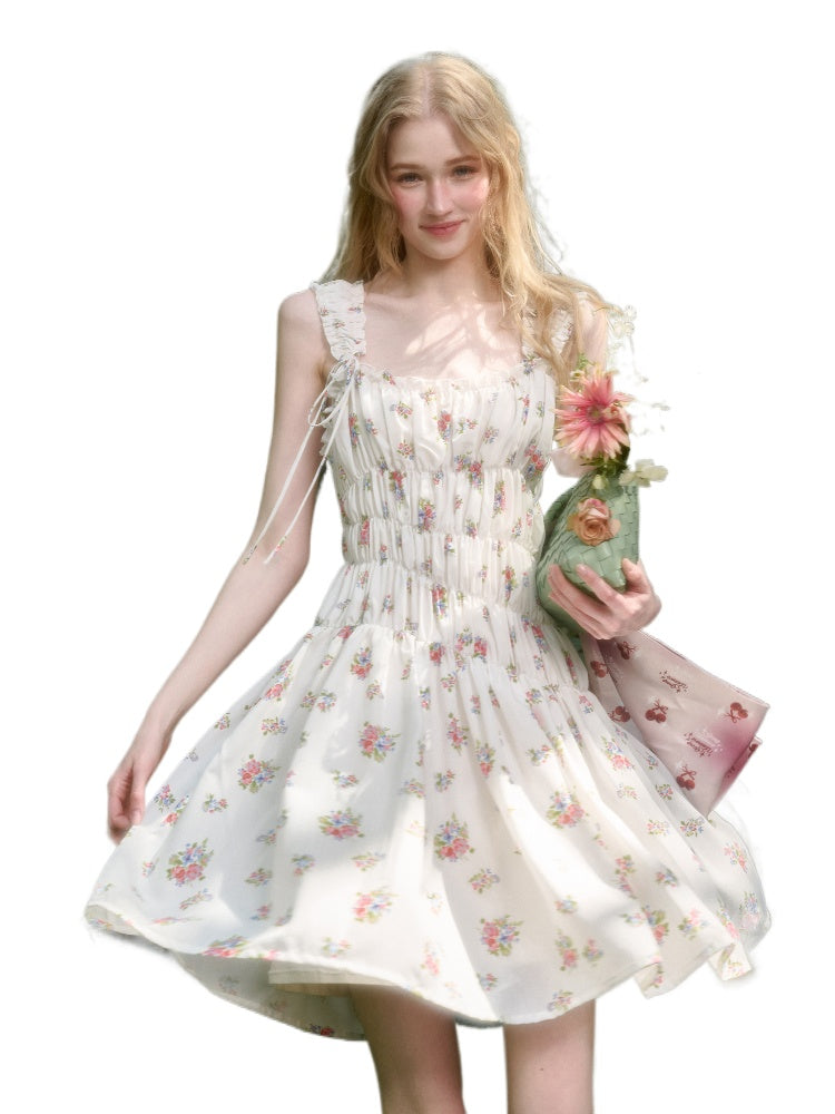 French Relaxed Old Money Floral Dress