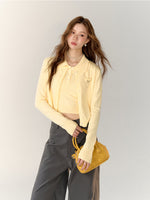 Butterfly Knot Soft Wool Sweater & Vest Set