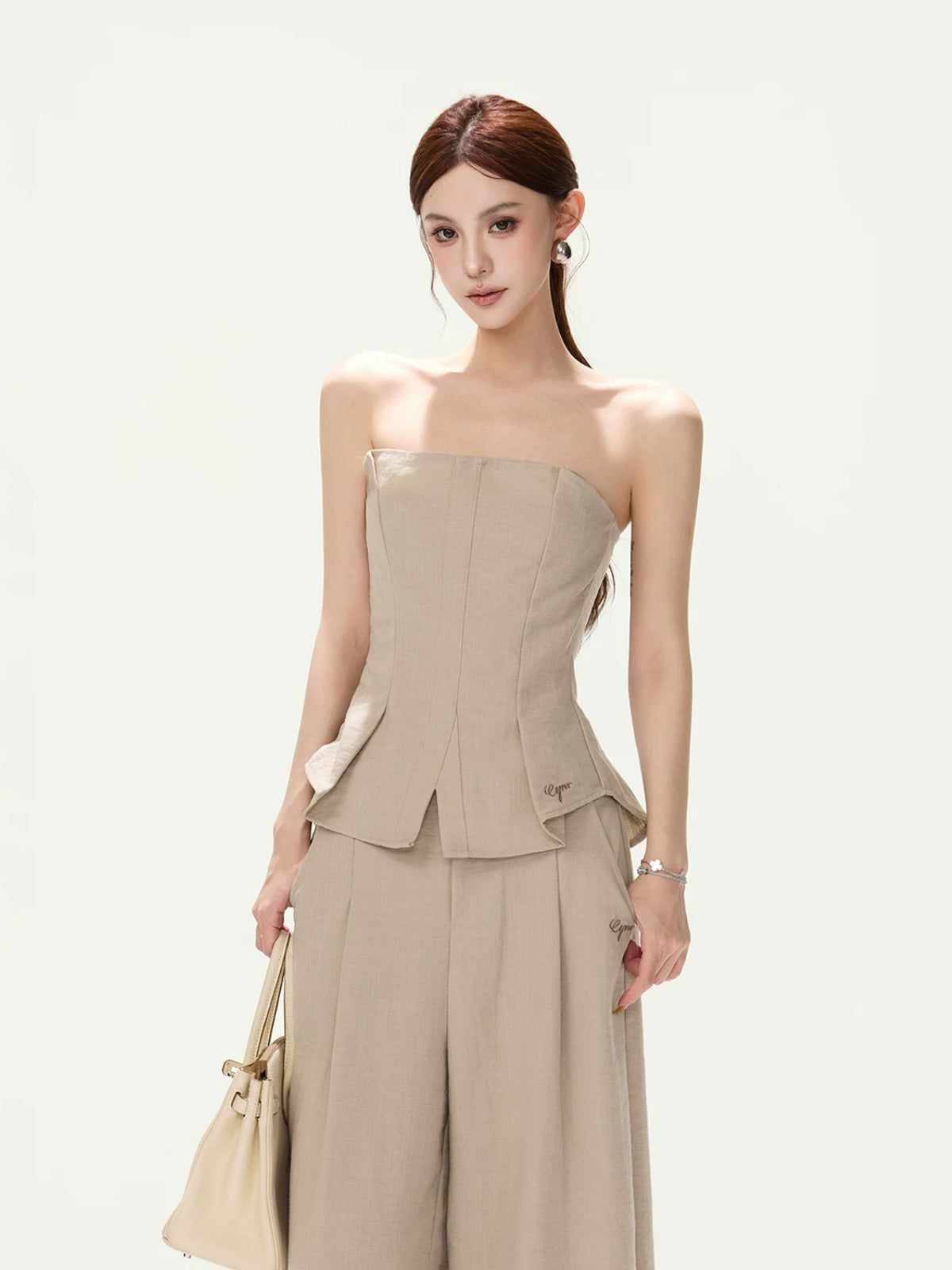 Linen Pleated Set