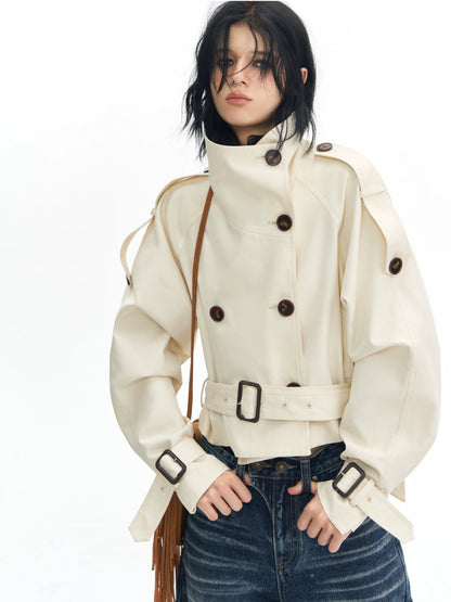 Stand Collar Trench Jacket
