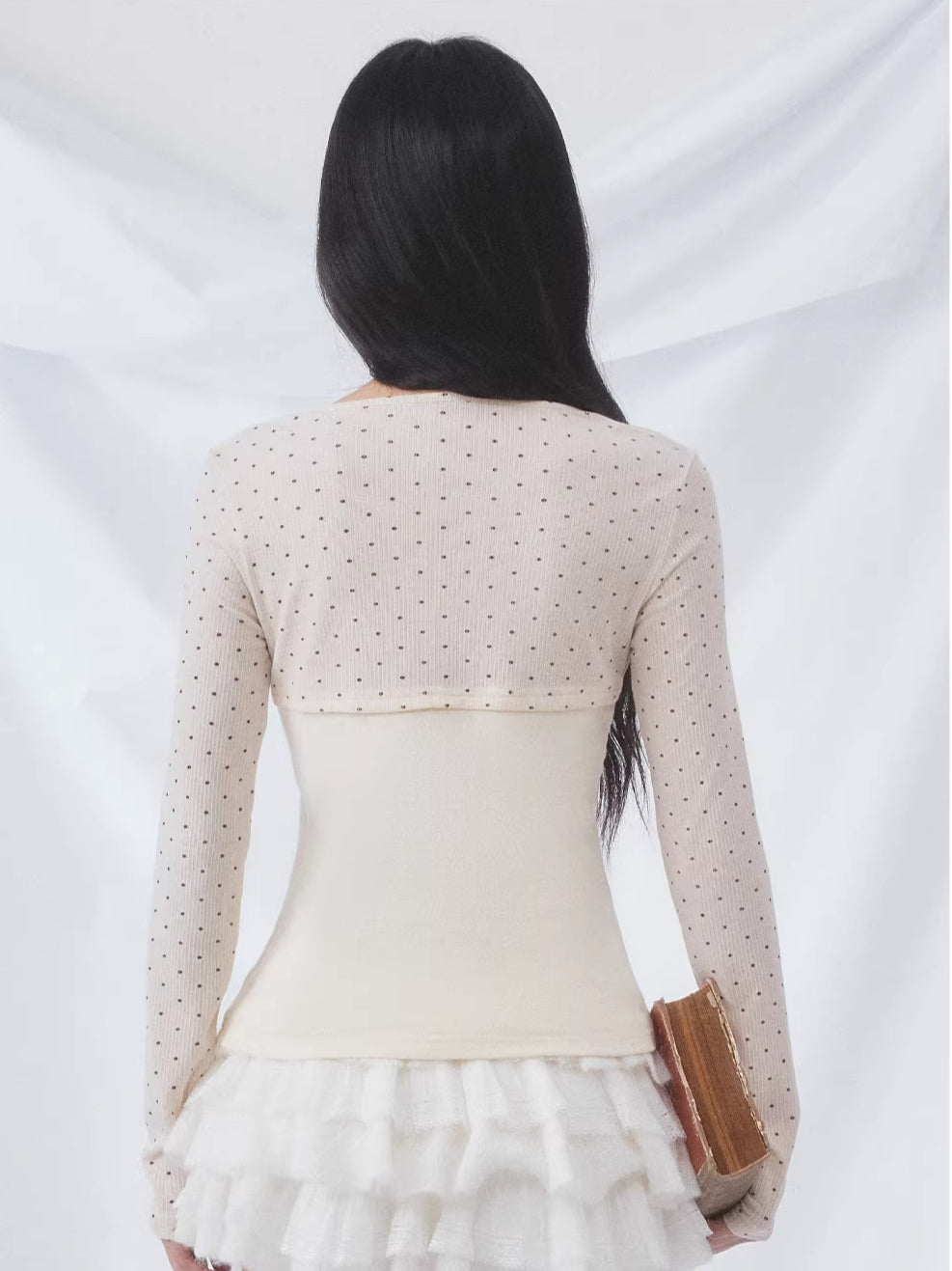 Polka Dot Layered Top