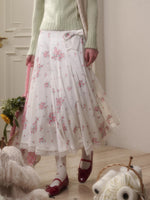 Cosagach Satin Glow Midi Skirt
