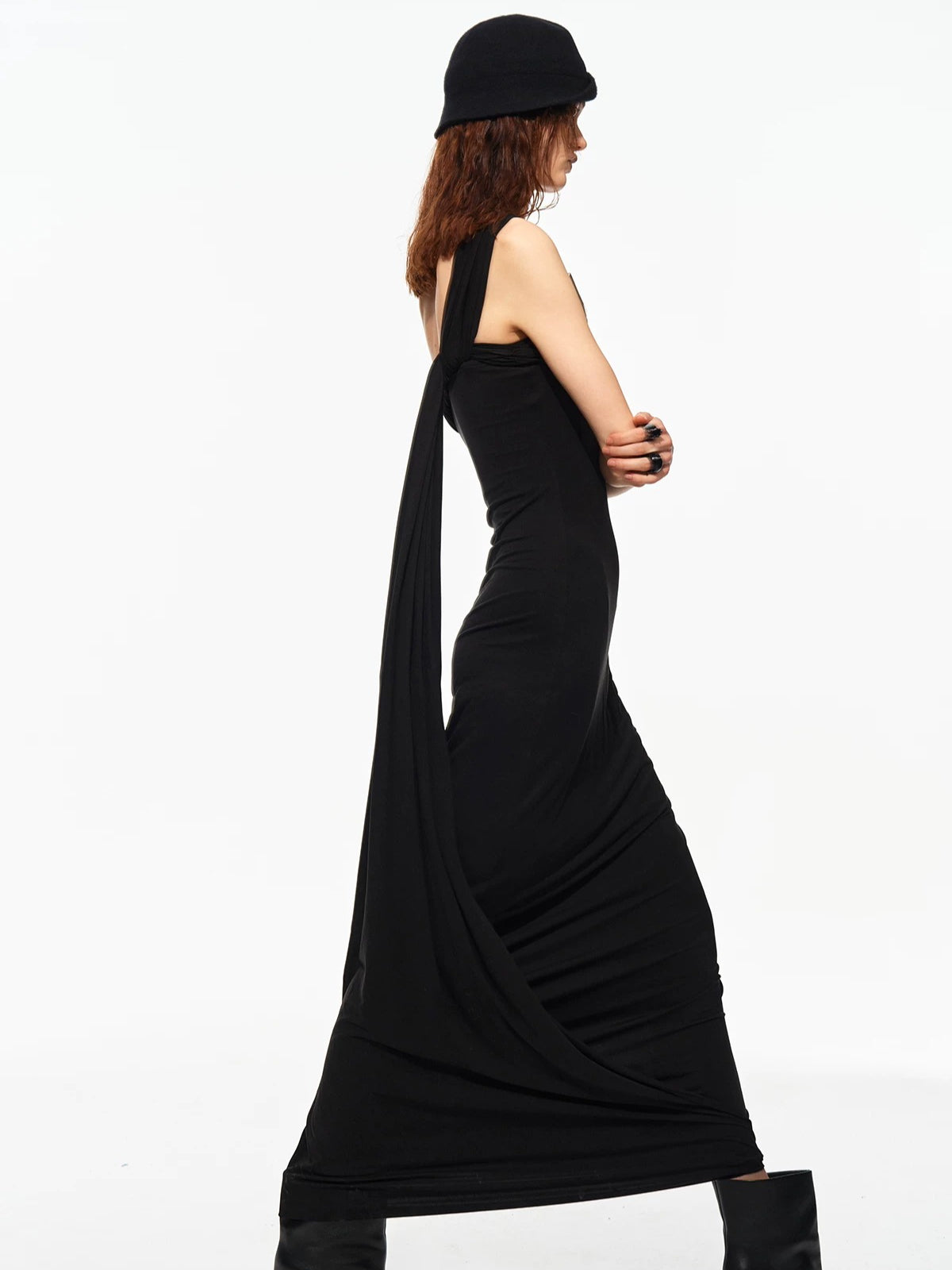 Ruched Halter Dress