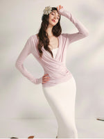 Autumn Tea Modal Knit Blouse