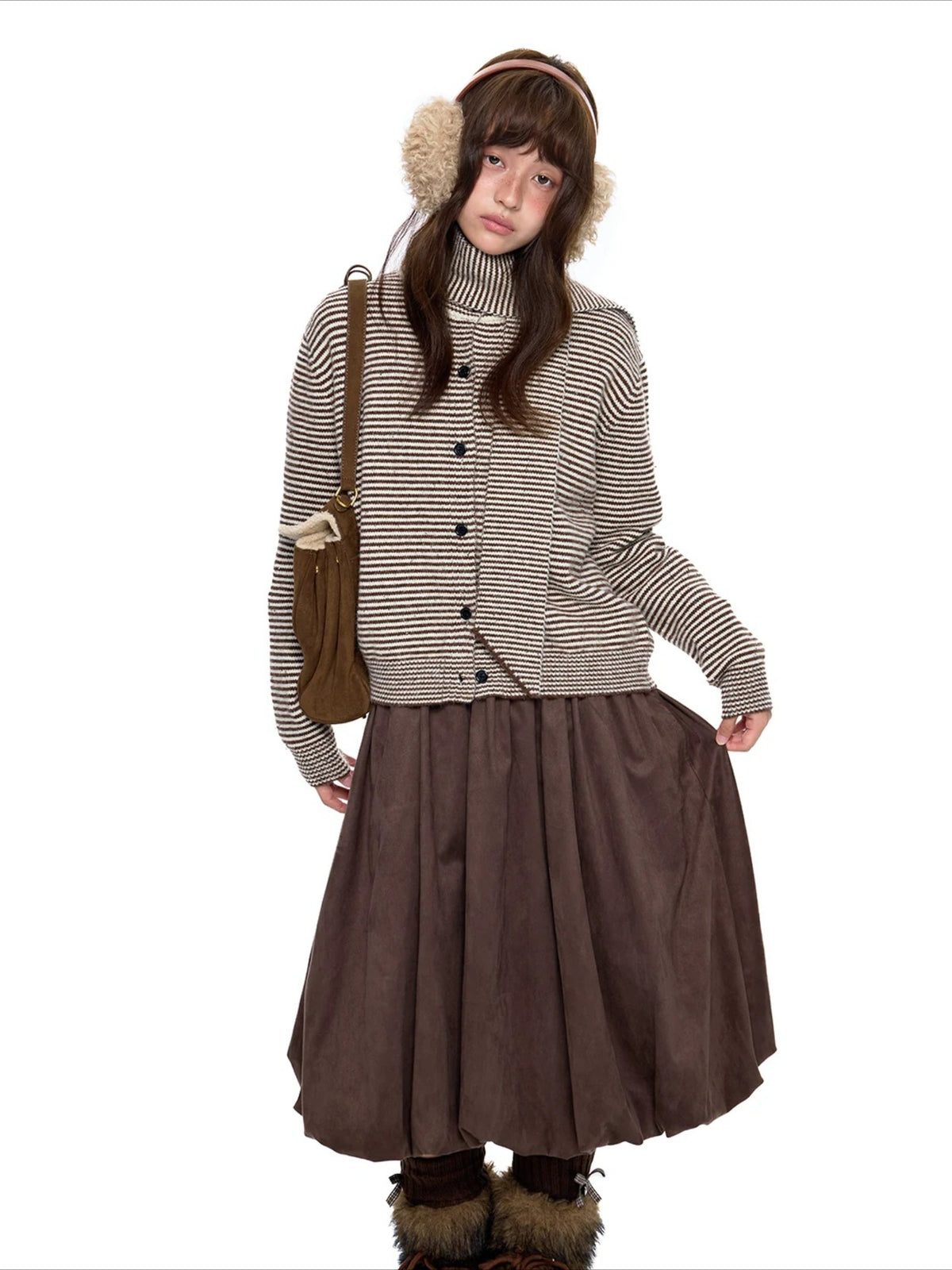 Polar Fleece Knit Cardigan