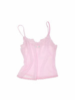 Lace Chiffon Cami Top