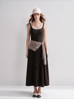 Layered Halter Knit Dress