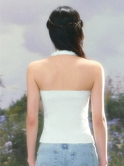 Ruffle Halter Top