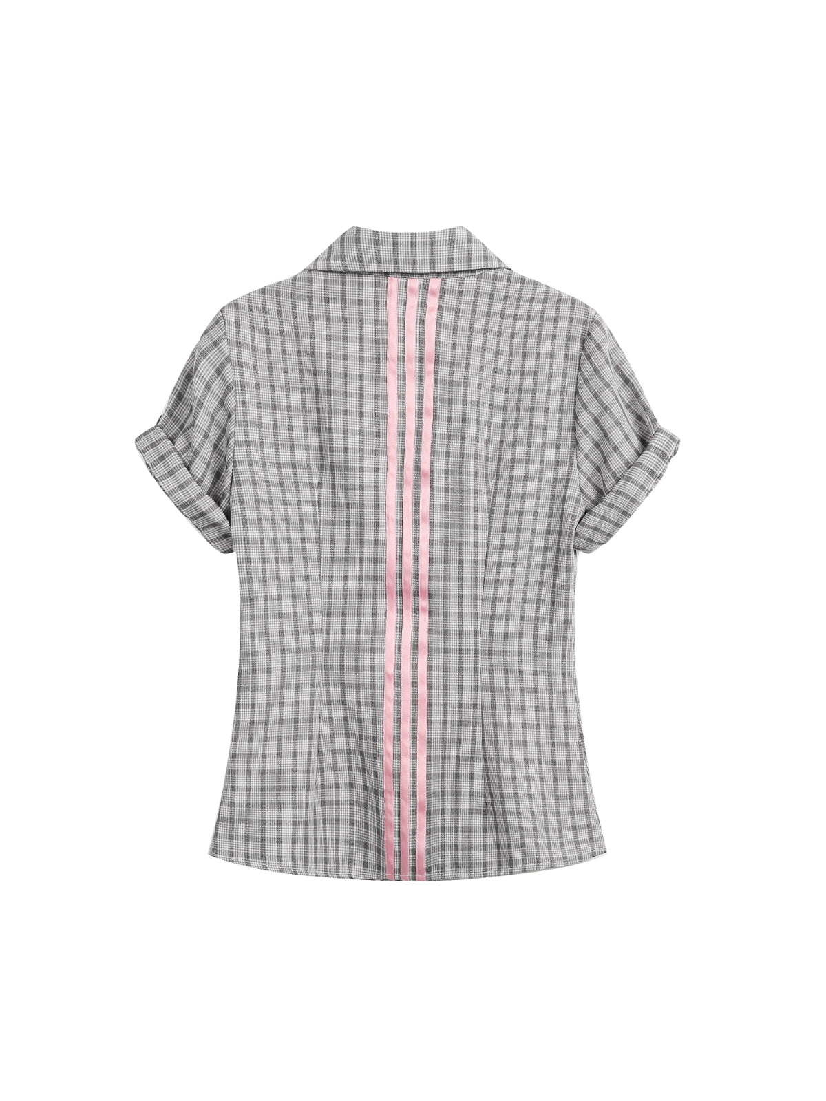 Plaid Slim Short Sleeve Shirt