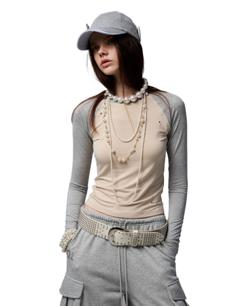American Street Style Long Sleeve T-shirt