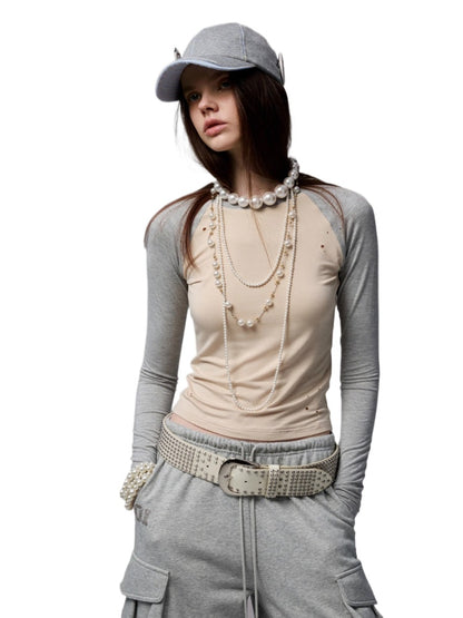 American Street Style Long Sleeve T-shirt
