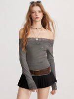 Lace Off Shoulder Top