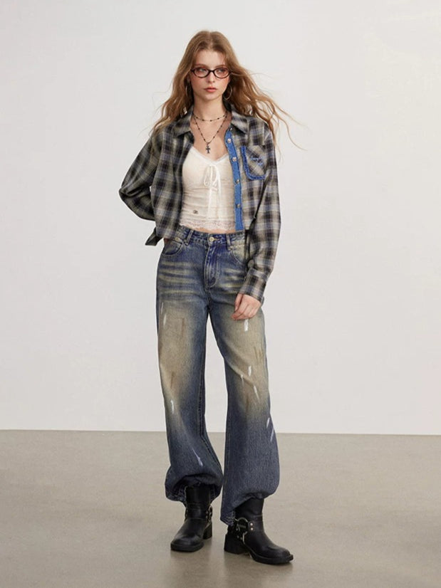 Ink Wash Denim Pants