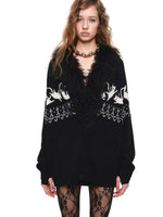 Fair Isle Cat Jacquard Cardigan