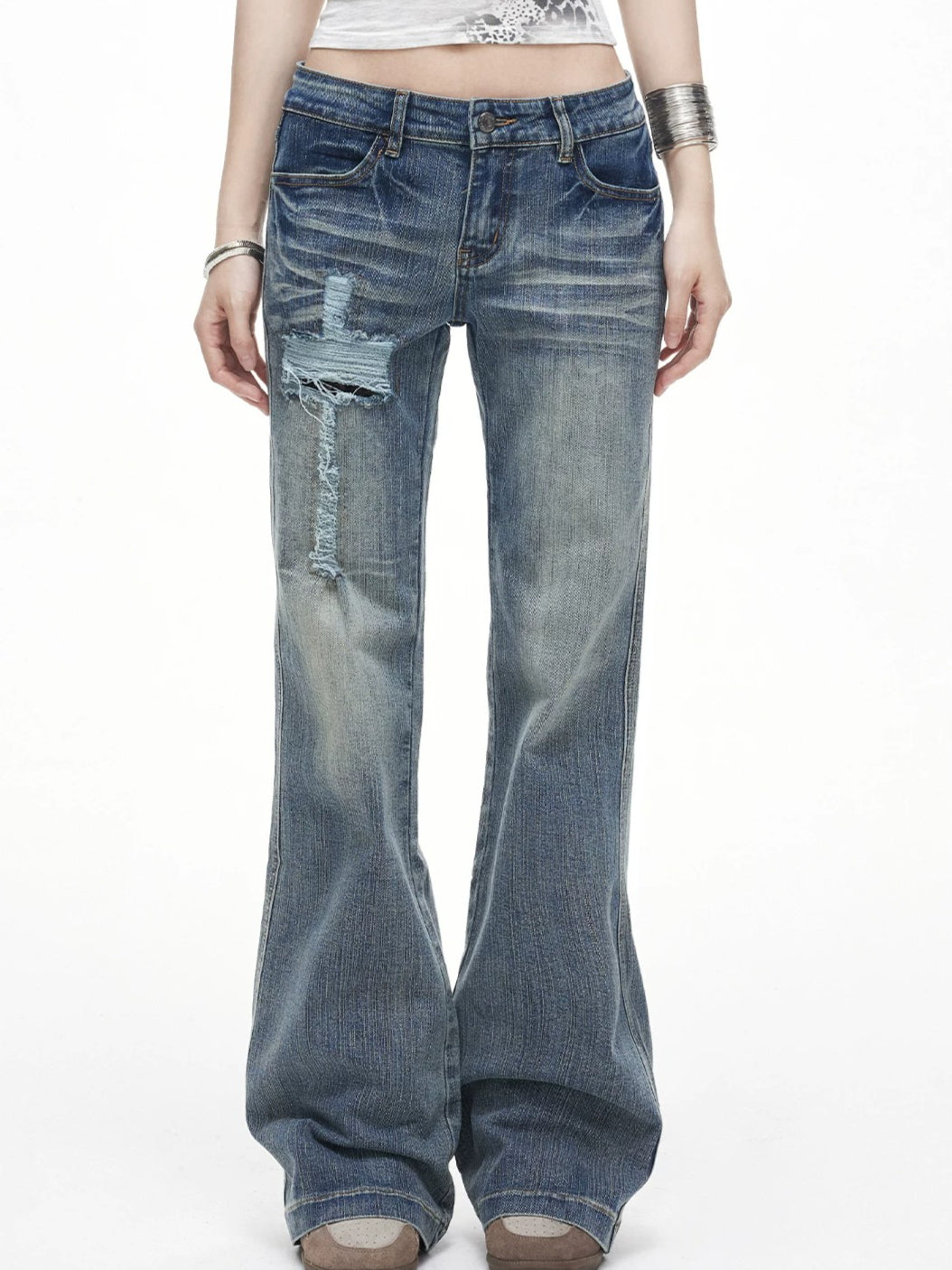 Cross Flare Jeans