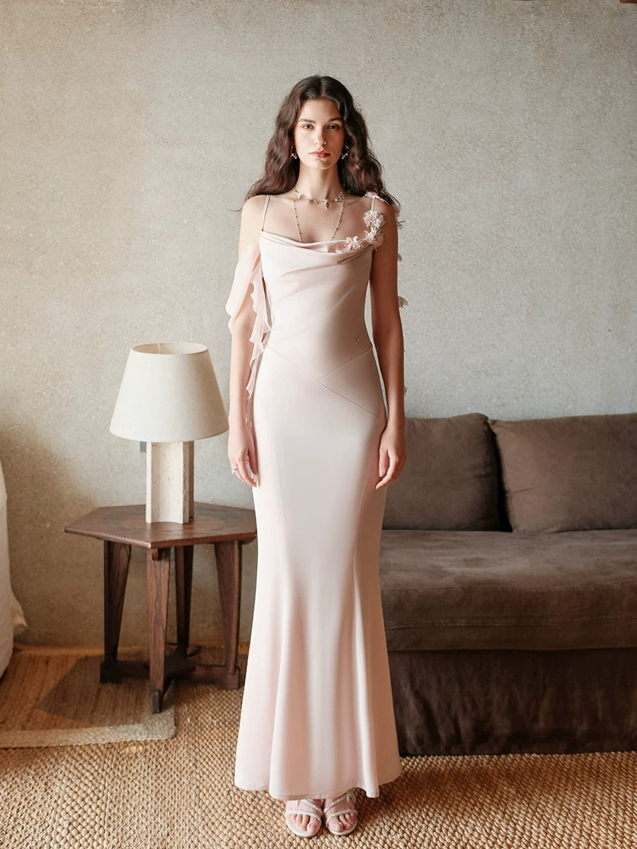 Lumi Backless Satin Dress